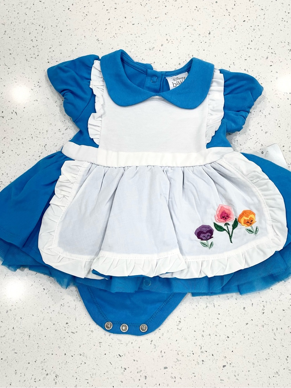 Disney Baby Alice in Wonderland Onesie Costume Size 6-9 Months